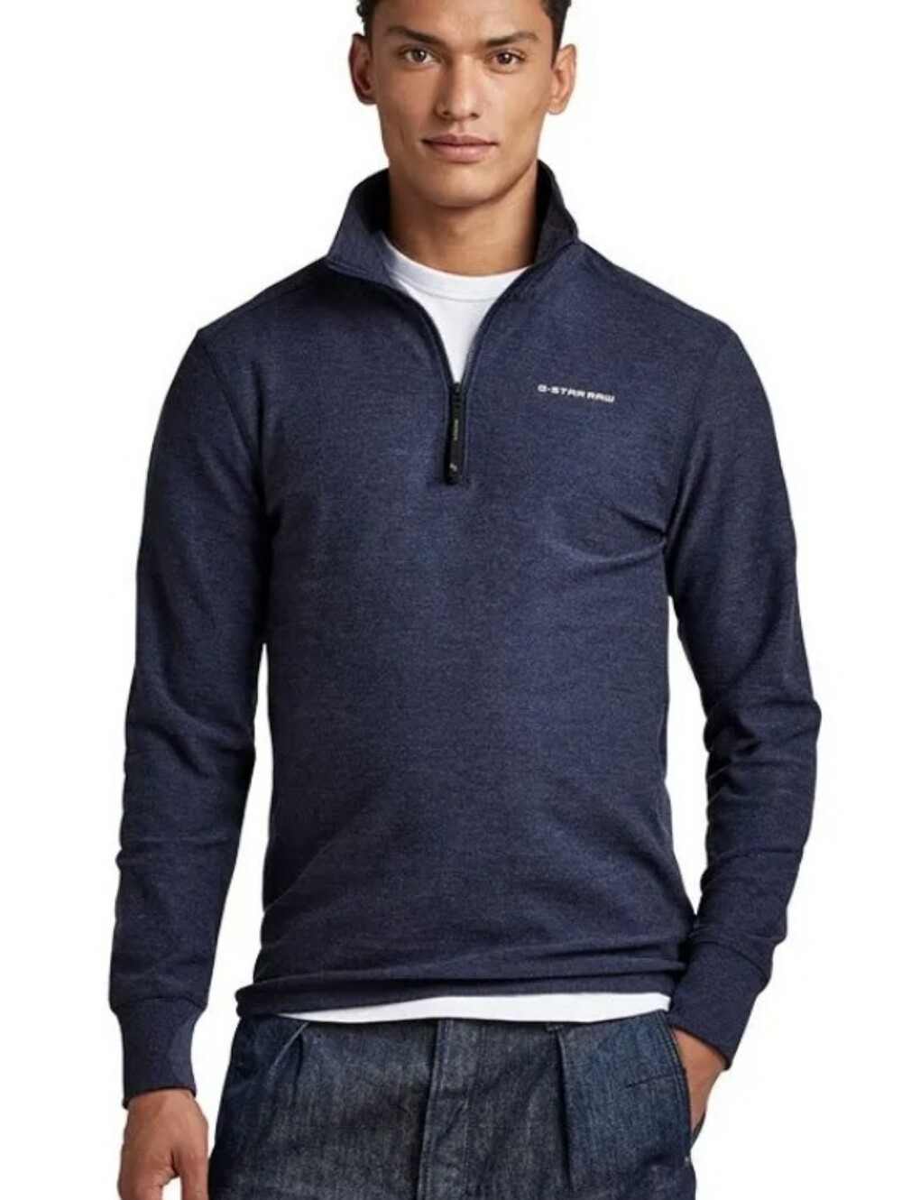 Title: G-Star RAW Astro Tweeter Half Zip Long Sleeve T-Shirt Pullover XXL